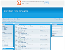Tablet Screenshot of christianpipesmokers.net